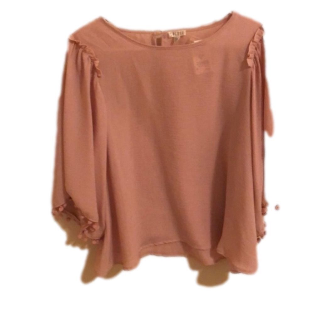 SPEDSE Blouse3/4 length sleeve Rose Color NEW NWT